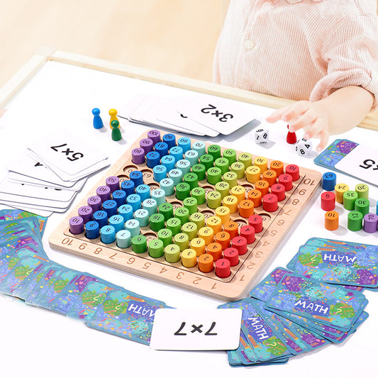Math Educational Toys and Multiplication Table Board Game