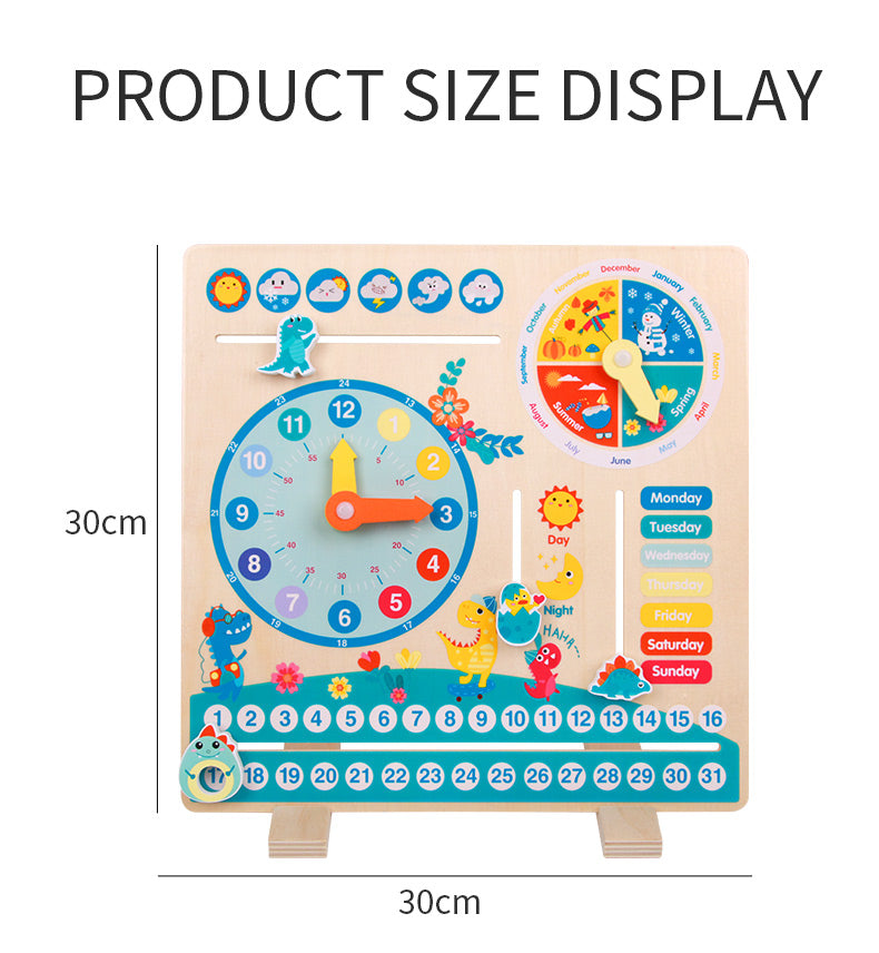 Montessori Calendar & Clock Learning Board