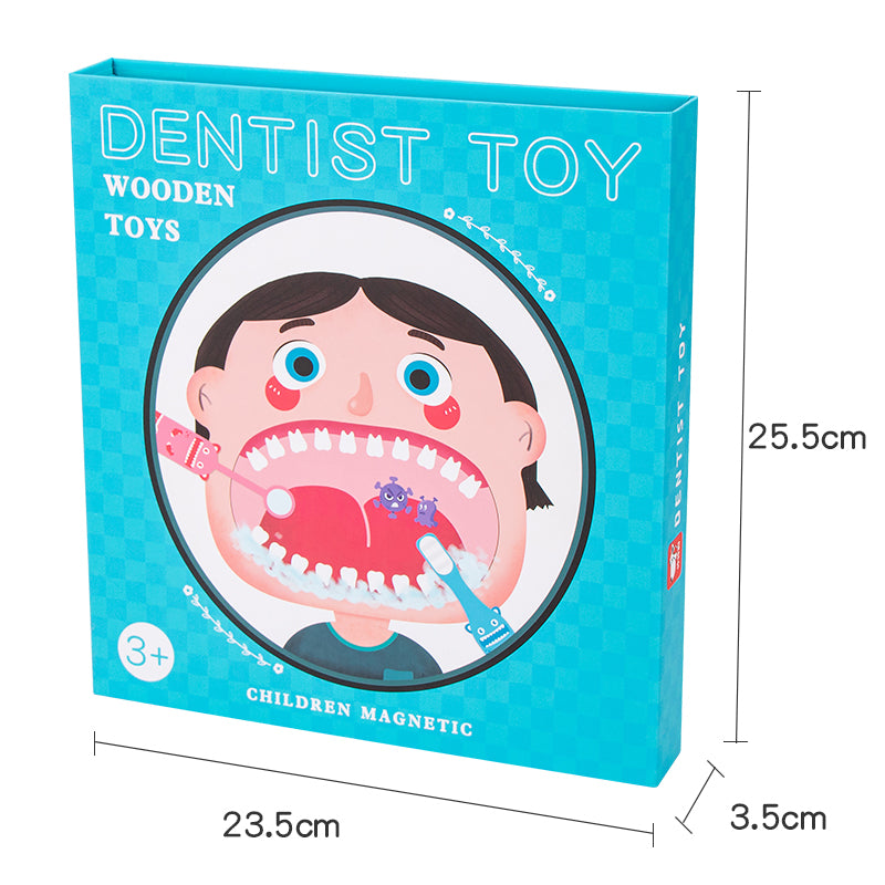 Wooden Dentist Pretend Play Set for Kids