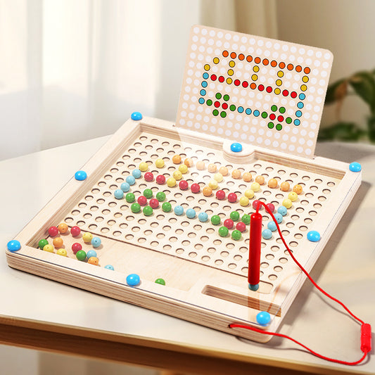2-in-1 Labyrinth & Flying Chess Game – Montessori Educational Toy