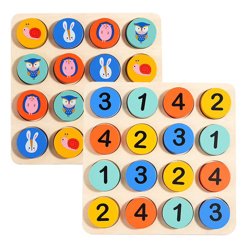 Montessori Sudoku Animal Matching Game