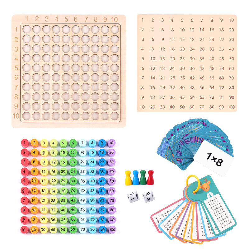 Math Educational Toys and Multiplication Table Board Game
