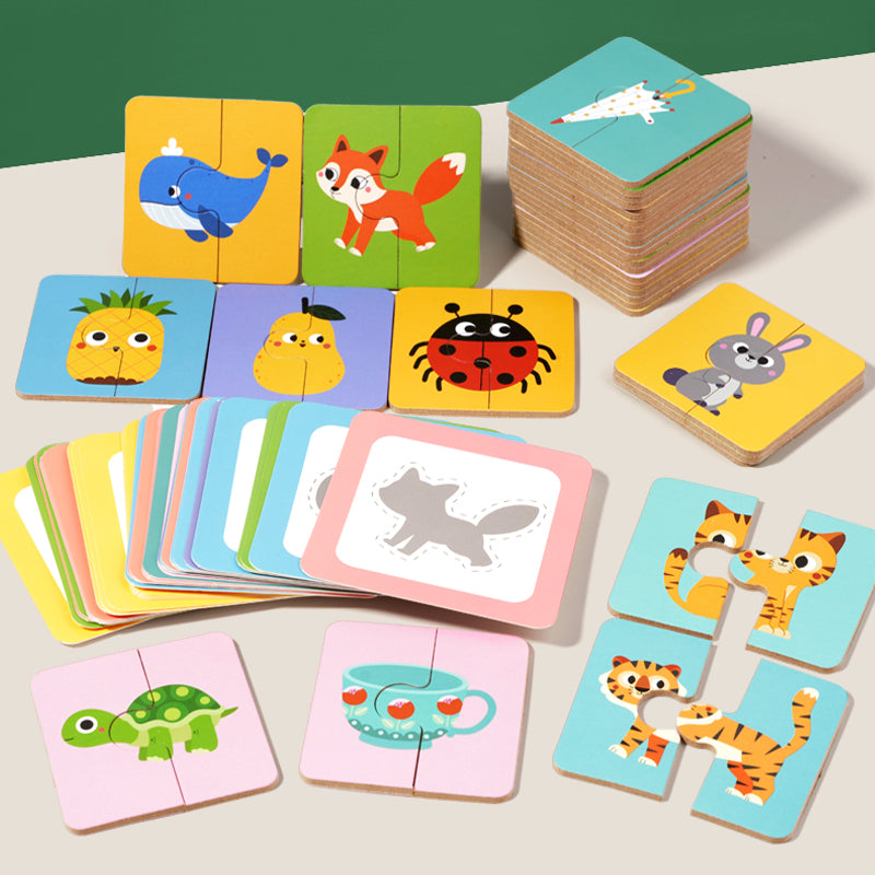 Wooden Shadow Matching Game