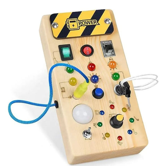 Switch Busy Board – LED Activity Board for Sensory Exploration and Fine Motor Skills