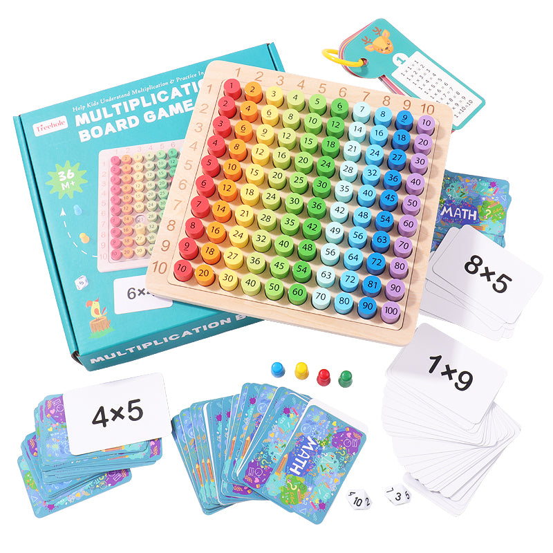 Math Educational Toys and Multiplication Table Board Game