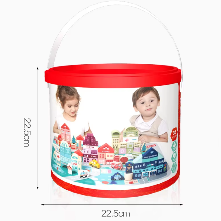 Wooden Building Blocks for Kids