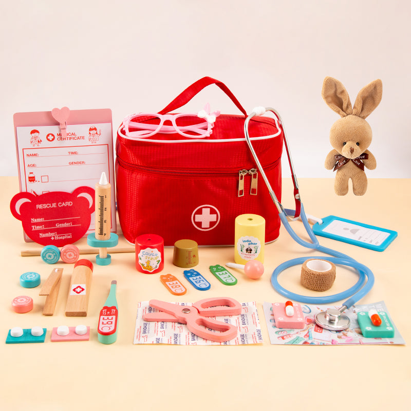 Little Doctor Wooden Pretend Play Set