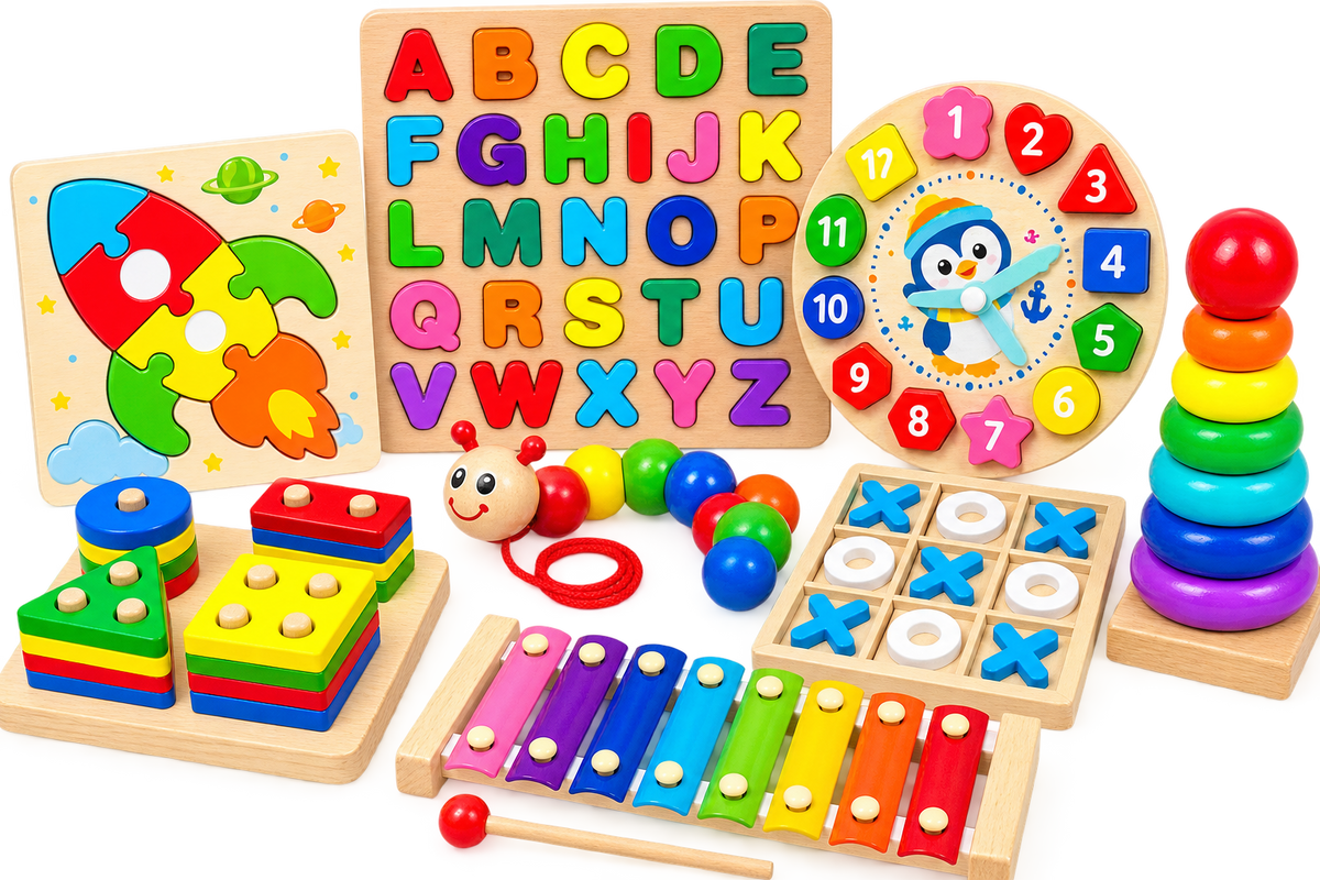Montessori-inspired learning toys