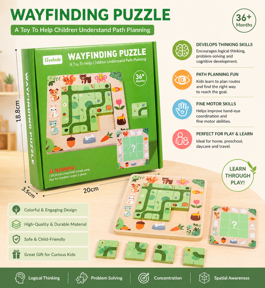 Wayfinding Puzzle – Montessori Path Planning Game