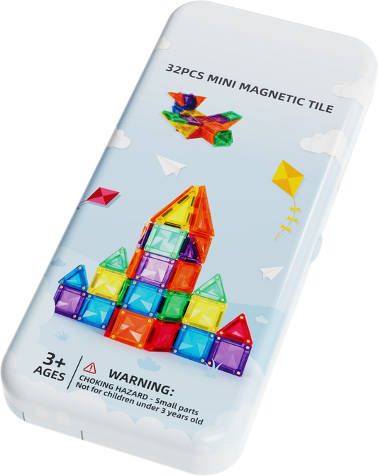 32 Pcs Small-size Magnetic Tiles Building Blocks